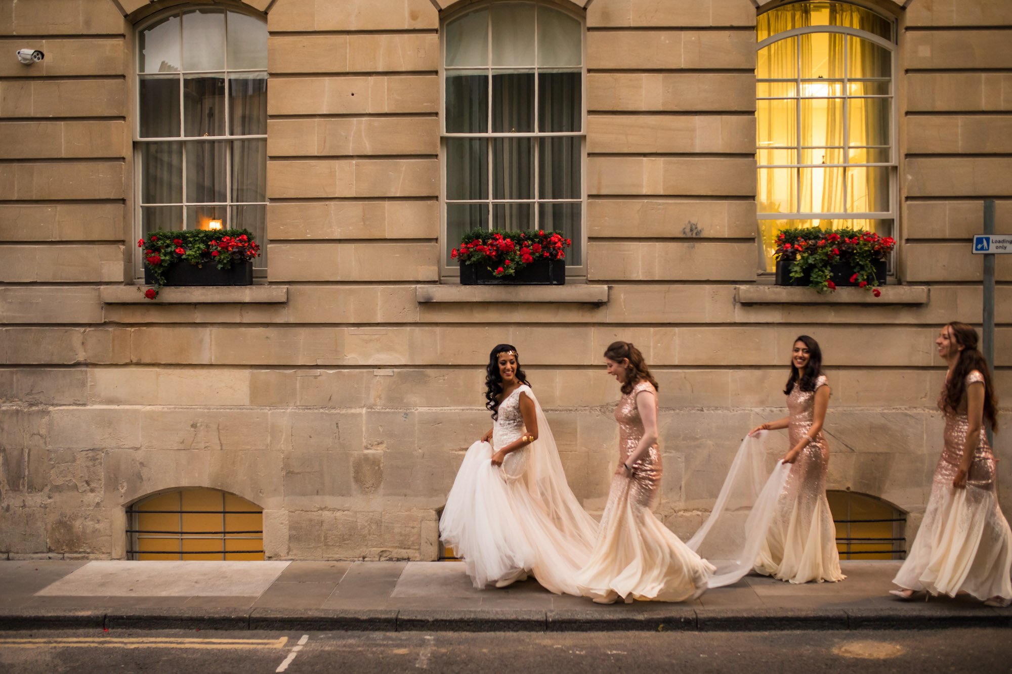 The Gainsborough Hotel, Bath, wedding dress, Indian wedding photographers, bride, bridesmaids