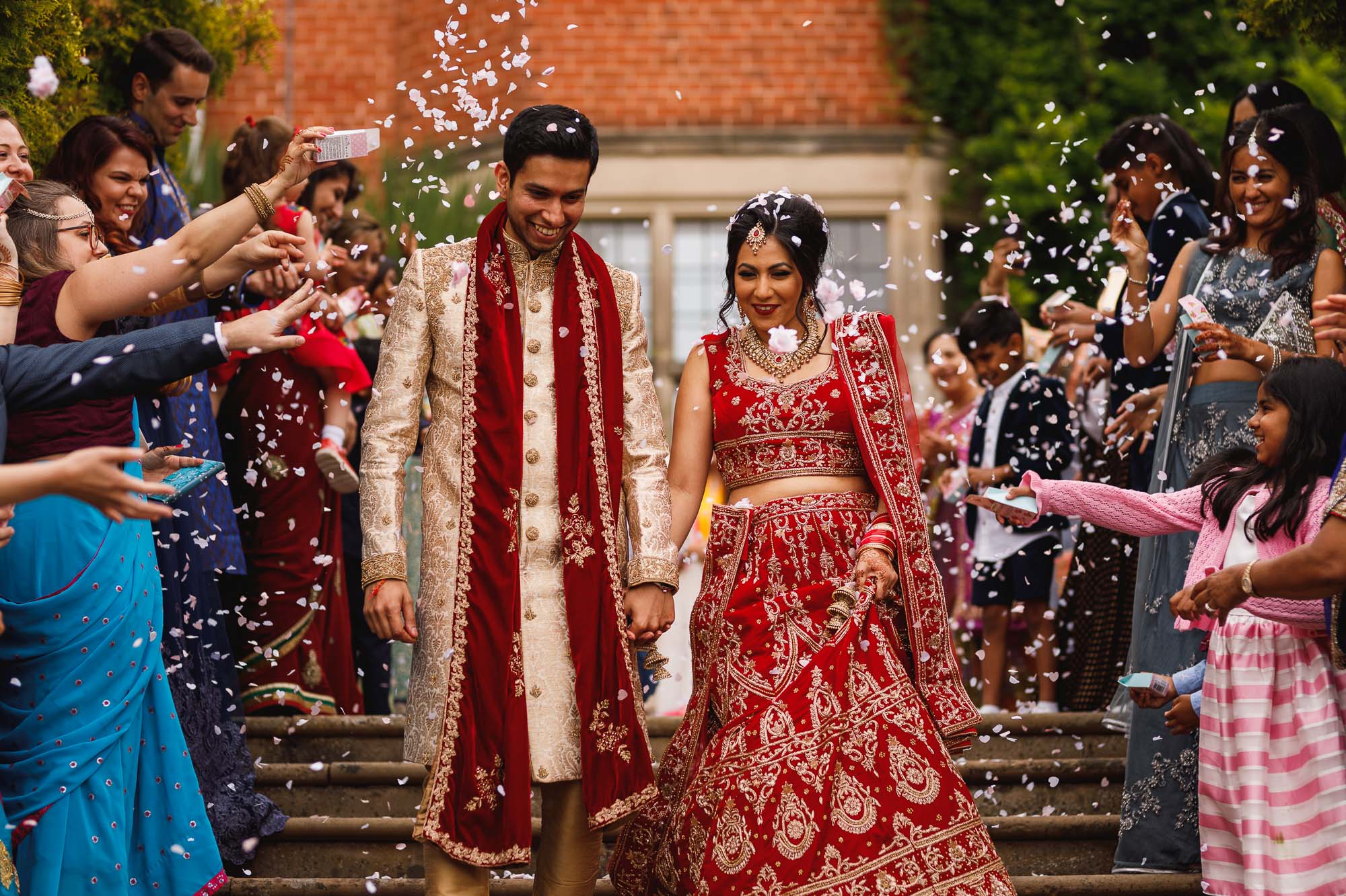 Dunchurch Park Hotel, Asian wedding photographer Midlands, confetti