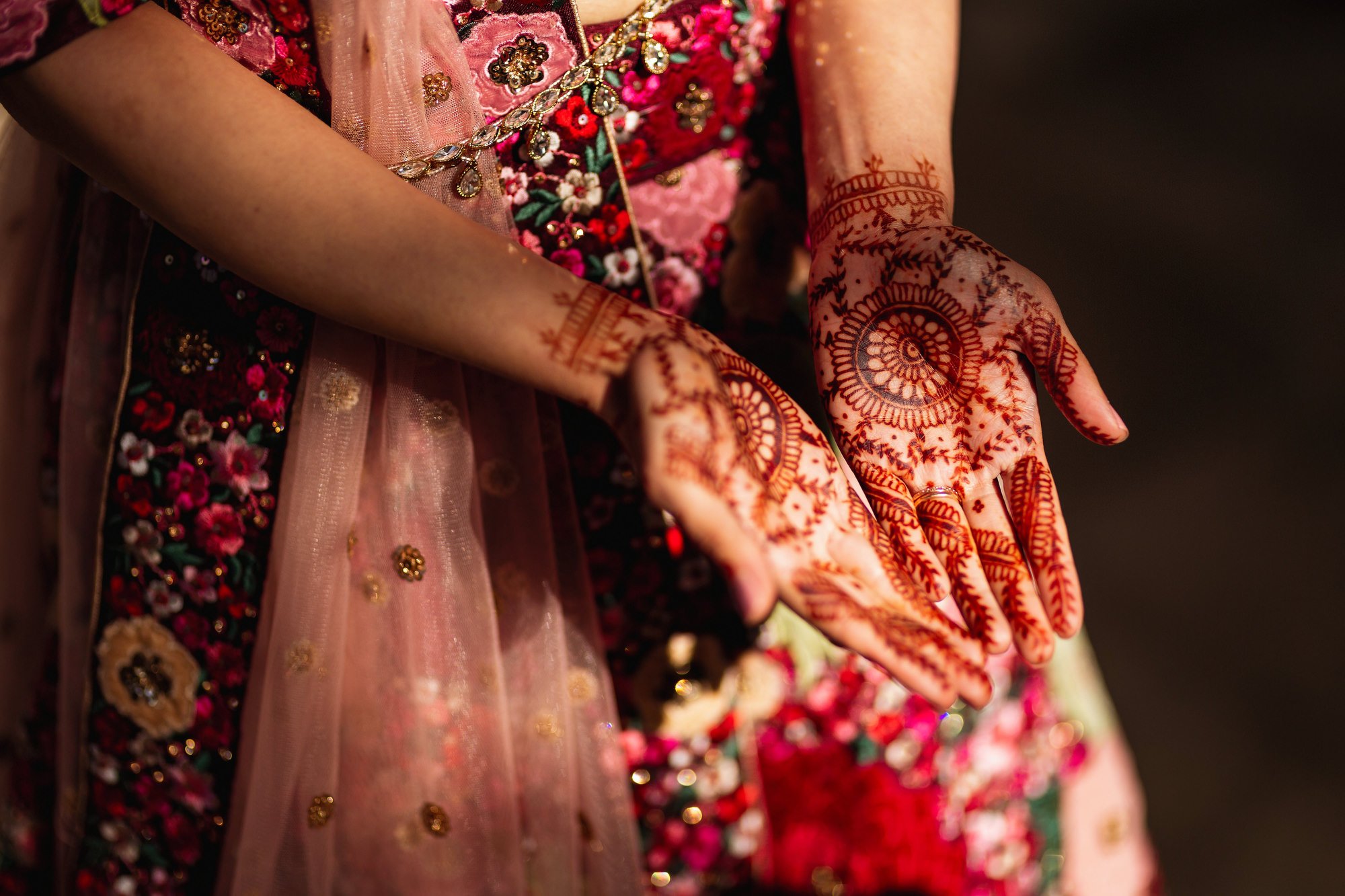 Indian wedding, bridal henna, Euridge Manor, Cotswolds, Asian wedding photographer