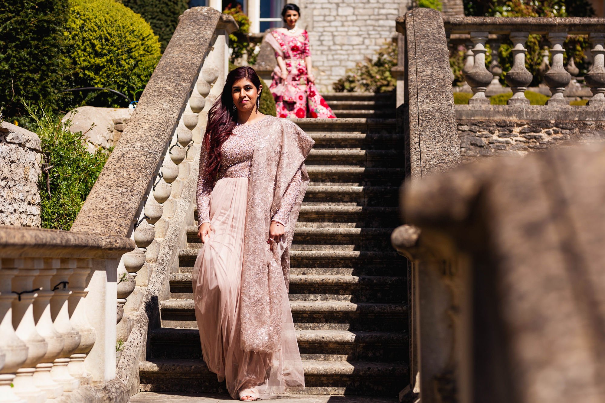 Indian wedding, bridesmaids, Euridge Manor, Cotswolds, Asian wedding photographer