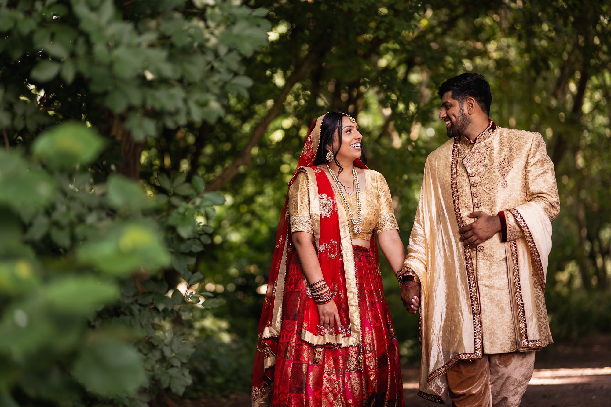 Hindu wedding, Gujarati wedding, Asian wedding photographer, Leicester, Intimate wedding, bride and groom portraits