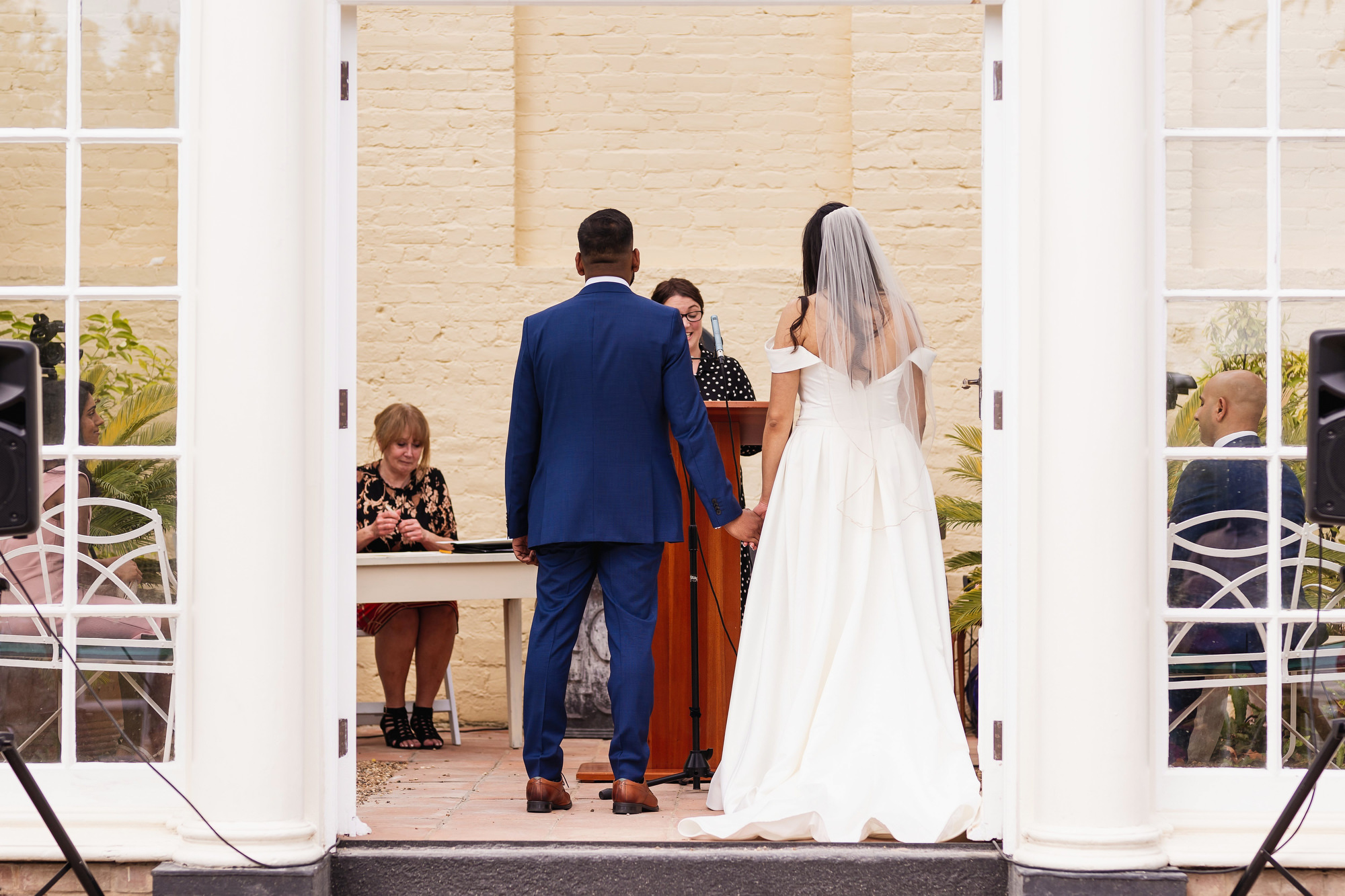 Langtons House, Essex, Natural wedding photography, Civil ceremony, The orangery room