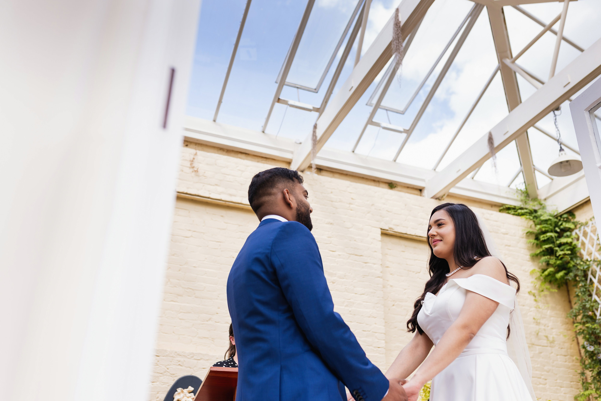 Langtons House, Essex, Natural wedding photography, Civil ceremony, the orangery room
