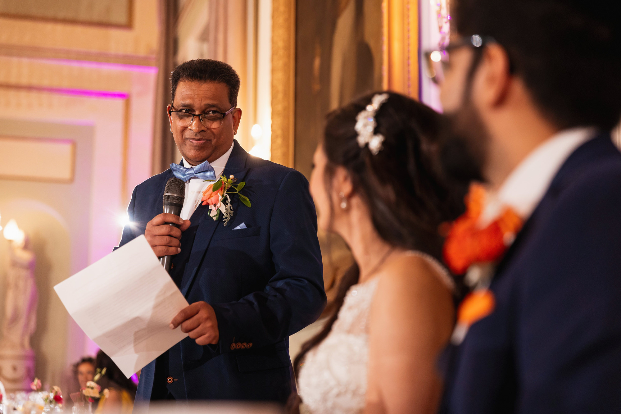 The City Rooms, Leicester, Documentary Wedding Photographer, Father of bride speech