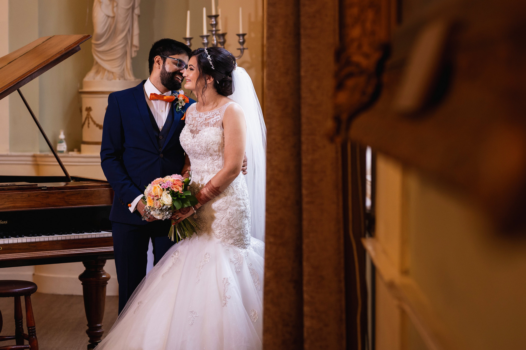 The City Rooms, Leicester, Documentary Wedding Photographer, bride and groom portrait
