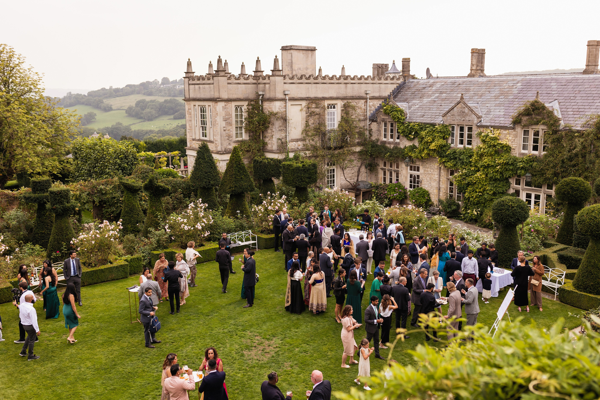 Euridge Manor, Lost Orangery, Multicultural Wedding Photographer, drinks reception