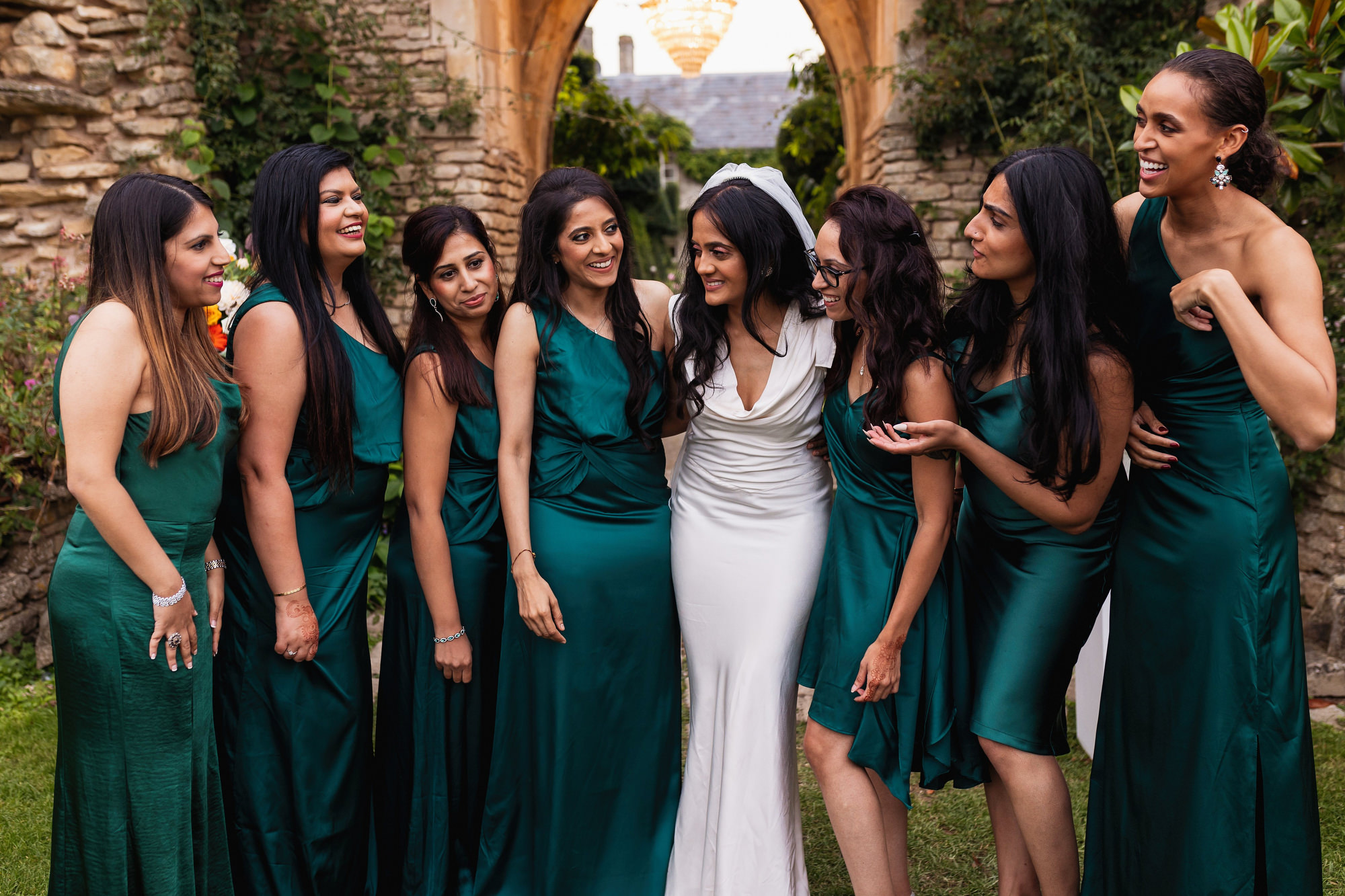Euridge Manor, Lost Orangery, Multicultural Wedding Photographer, bridesmaids