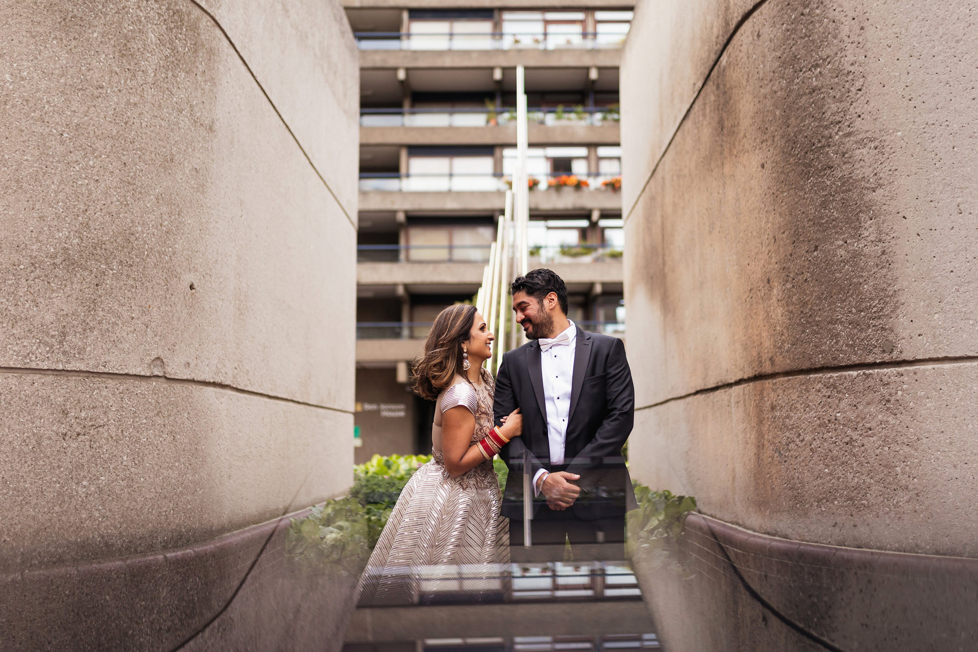 The Brewery, Barbican Estate, London, Asian Wedding Photographer, couples portraits