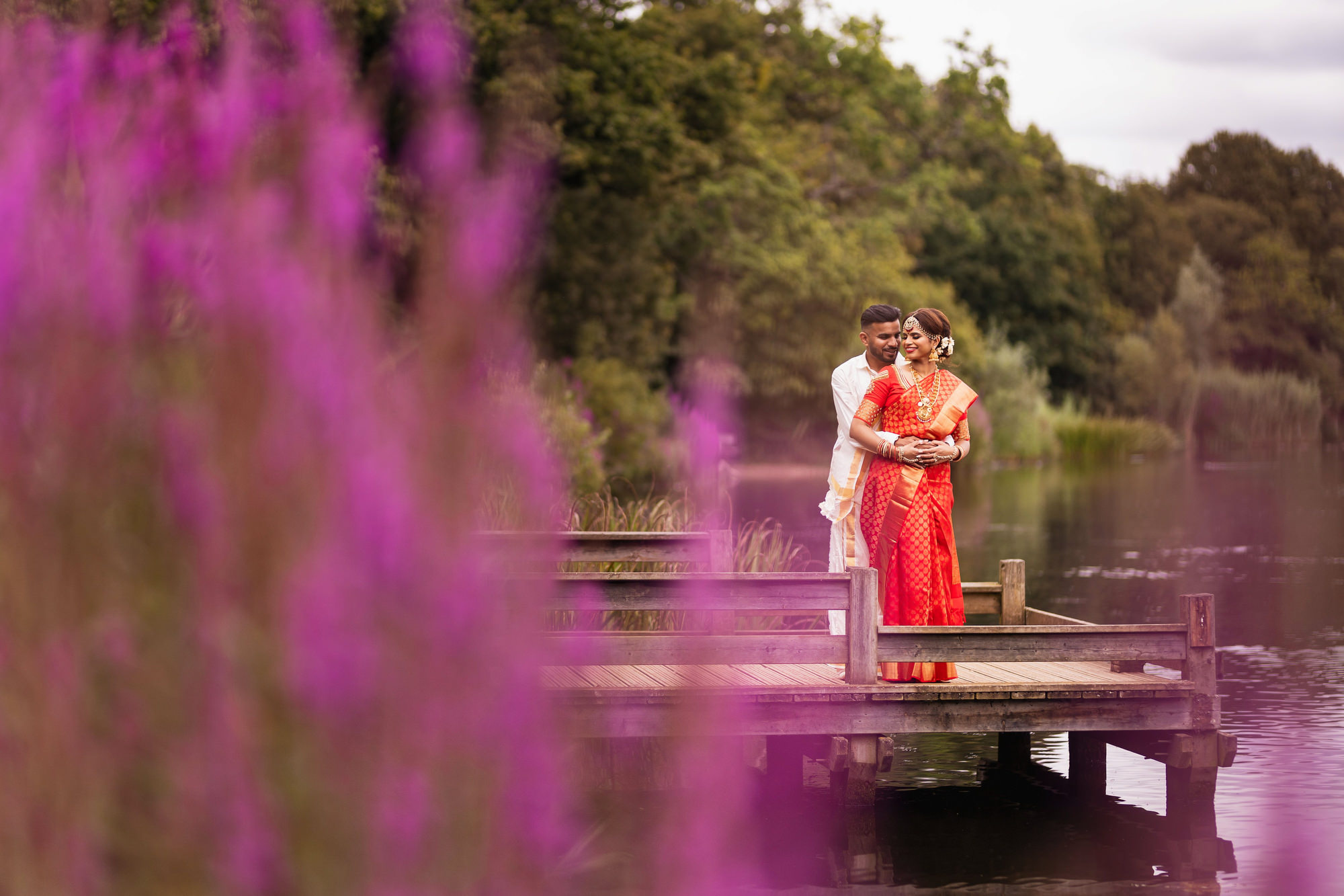 Epping Forest, Tamil Wedding & Reception, London Wedding Photographer, couples portrait
