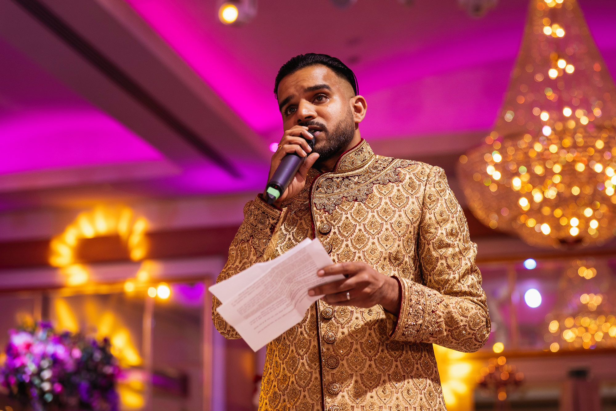 Meridian Grand, Tamil Wedding & Reception, London Wedding Photographer, grooms speech