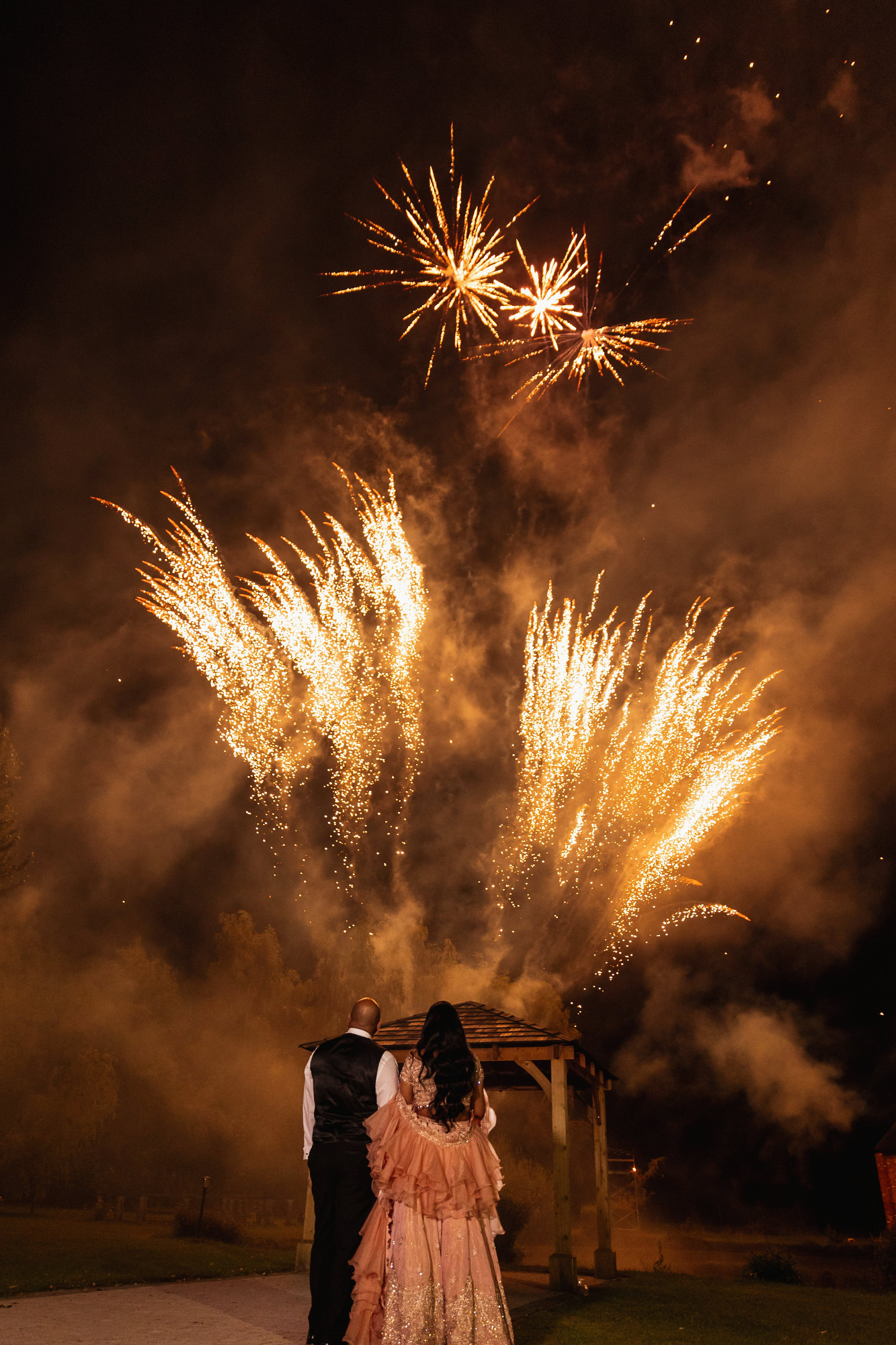 The Lakeside Suite, Leicester, Best Asian Wedding Photographer, fireworks