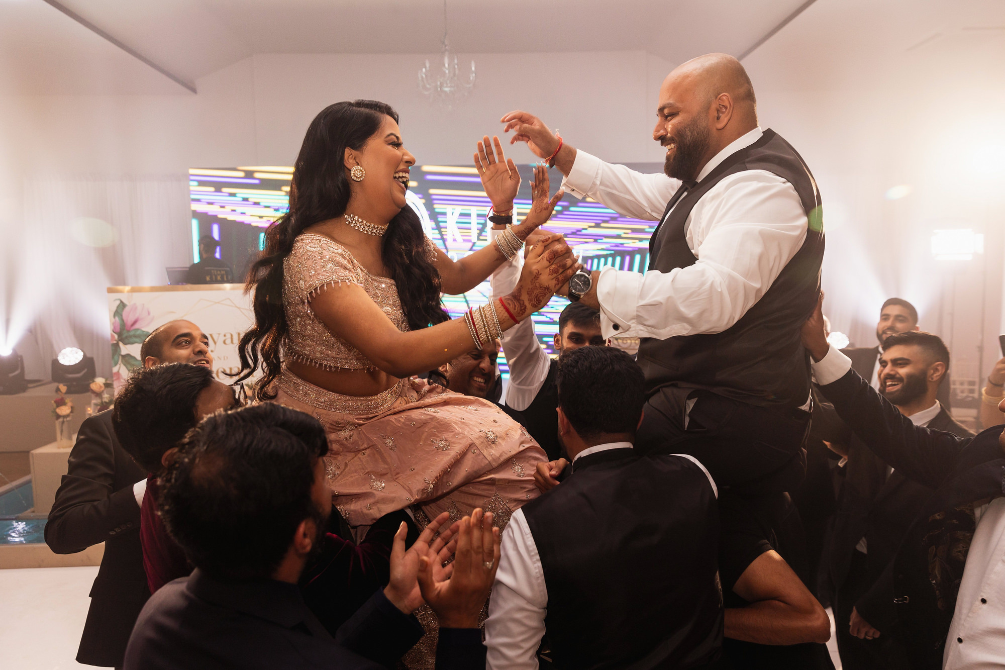 The Lakeside Suite, Leicester, Best Asian Wedding Photographer, dance floor