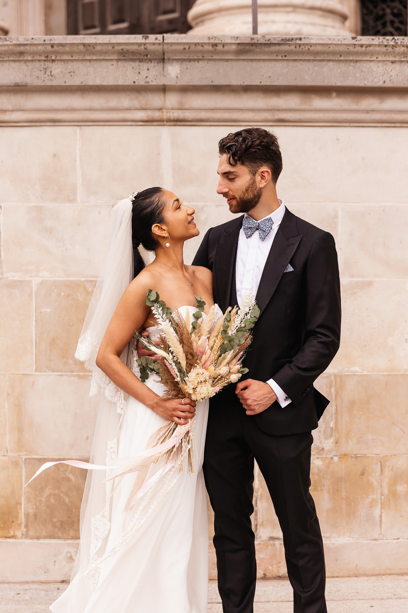 Multicultural wedding photographer, St Pauls Cathedral, London, Couples portraits