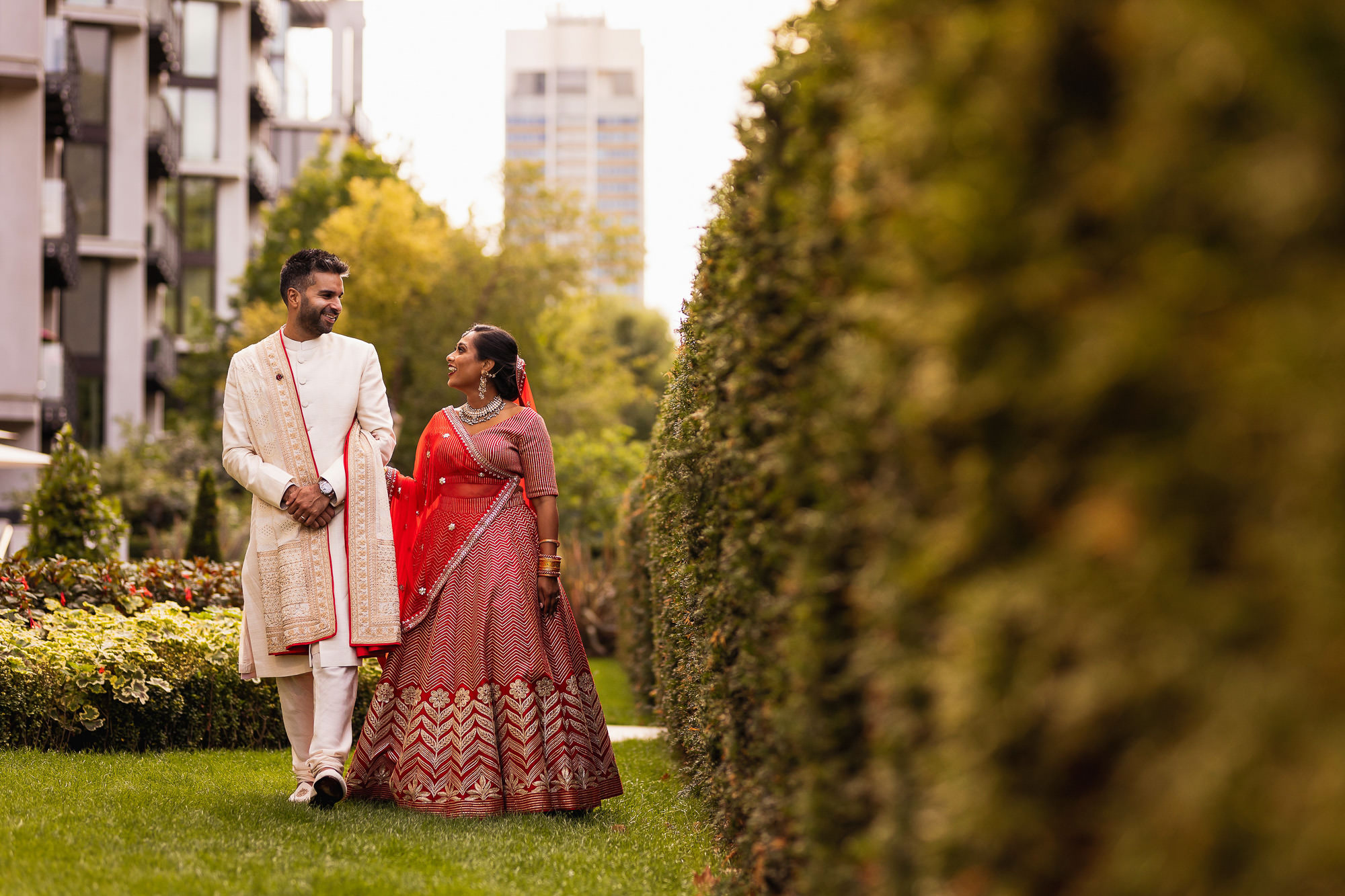 Mandarin Oriental Hyde Park, Asian Wedding Photographer in London, Hindu Wedding, Couples Portraits
