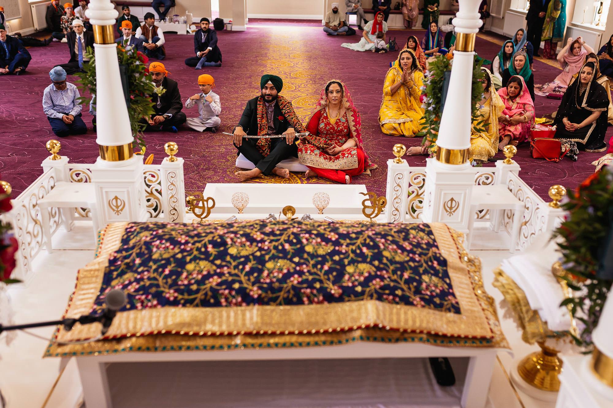 Sikh Wedding Photography, Central Gurdwara, Khalsa Jatha
