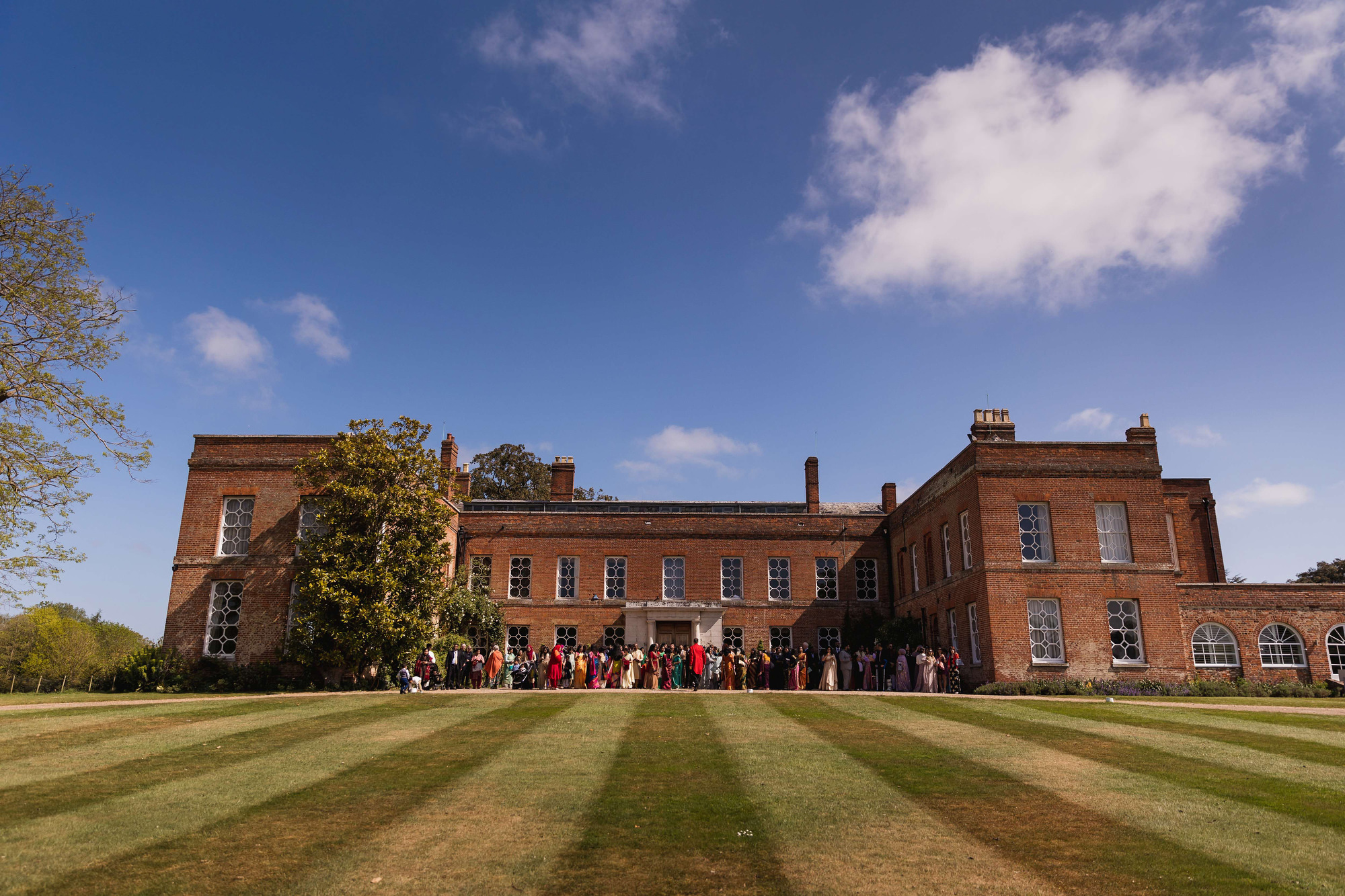 Asian Wedding Photographer in Essex, Braxted Park, Couples entrance