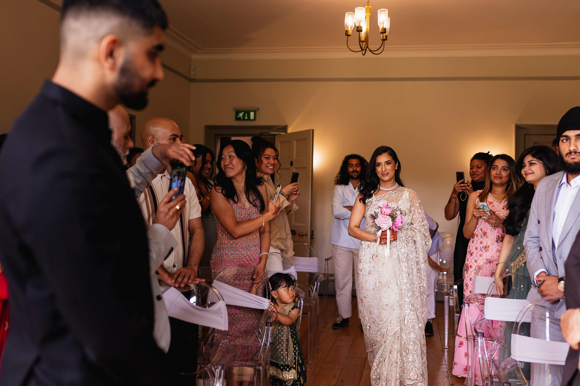 Civil Ceremony, Asian Wedding Photographer in London, Valentines Mansion