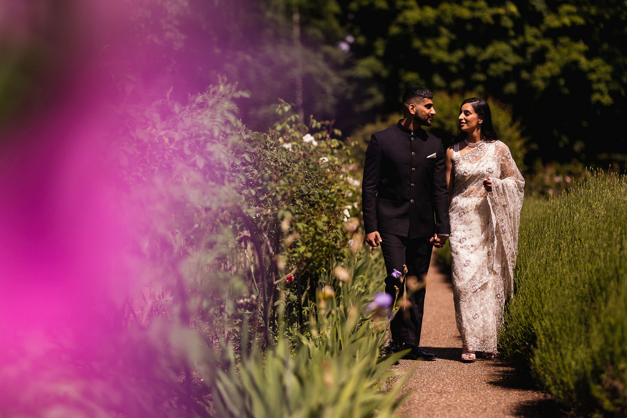 Civil Ceremony, Asian Wedding Photographer in London, Valentines Mansion, Couples portraits