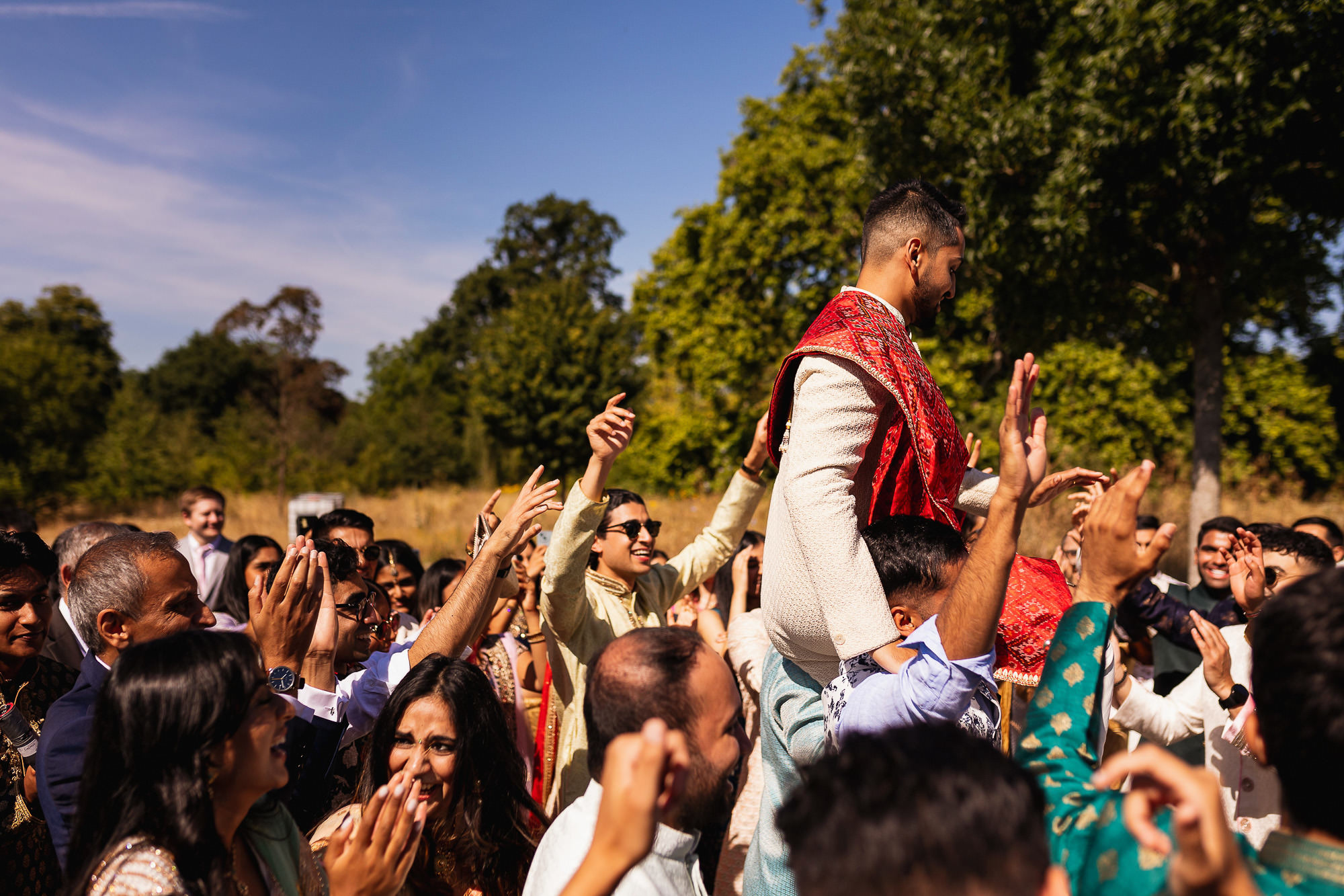 Hindu Wedding & Reception, Hilton Syon Park, London, Jaan arrival