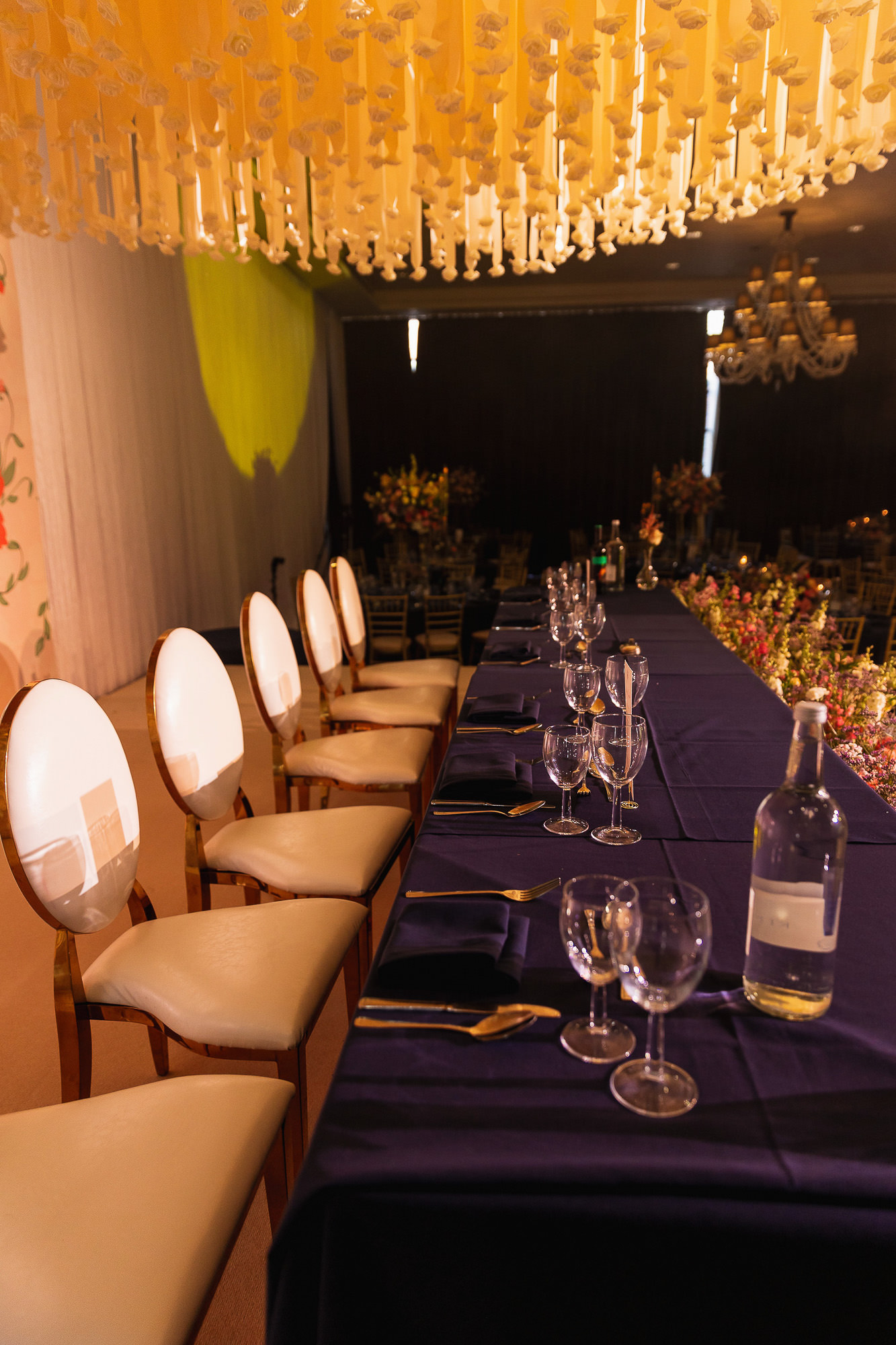 Hindu Wedding & Reception, Hilton Syon Park, London, reception decor