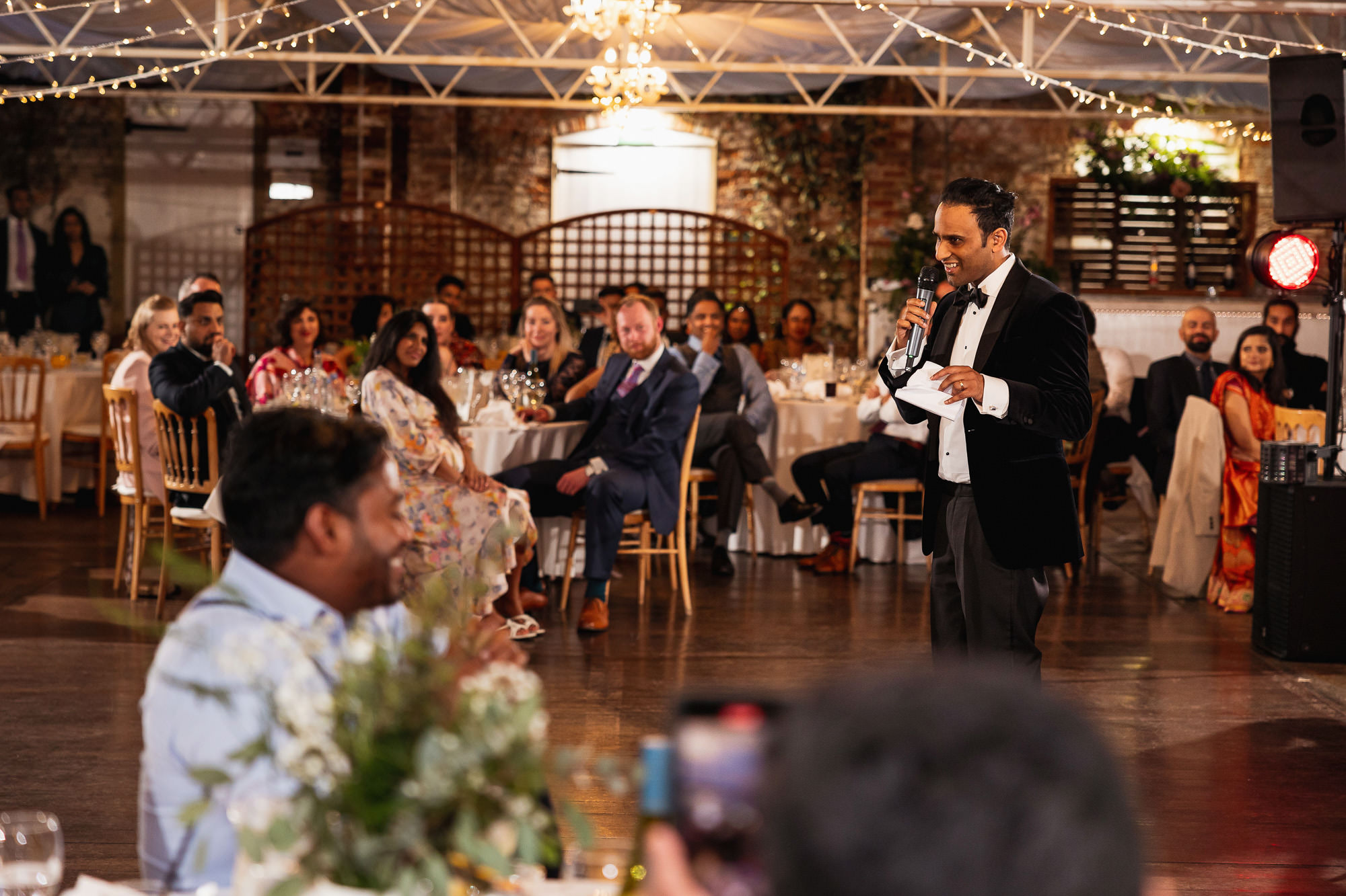 Tamil Wedding, Tamil Wedding Photography, Northbrook Park, wedding reception, grooms speech