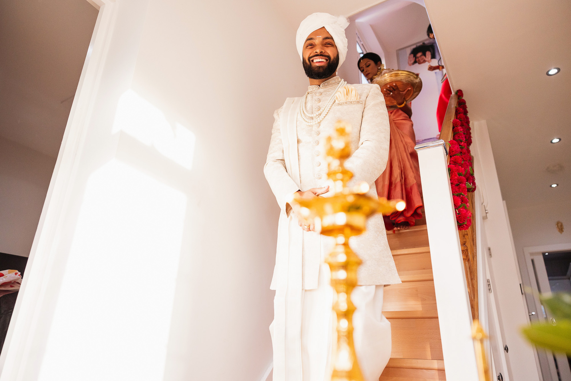 Tamil Wedding, Tamil Wedding Photographer, Stockley Park, Religious ceremony, groom getting ready