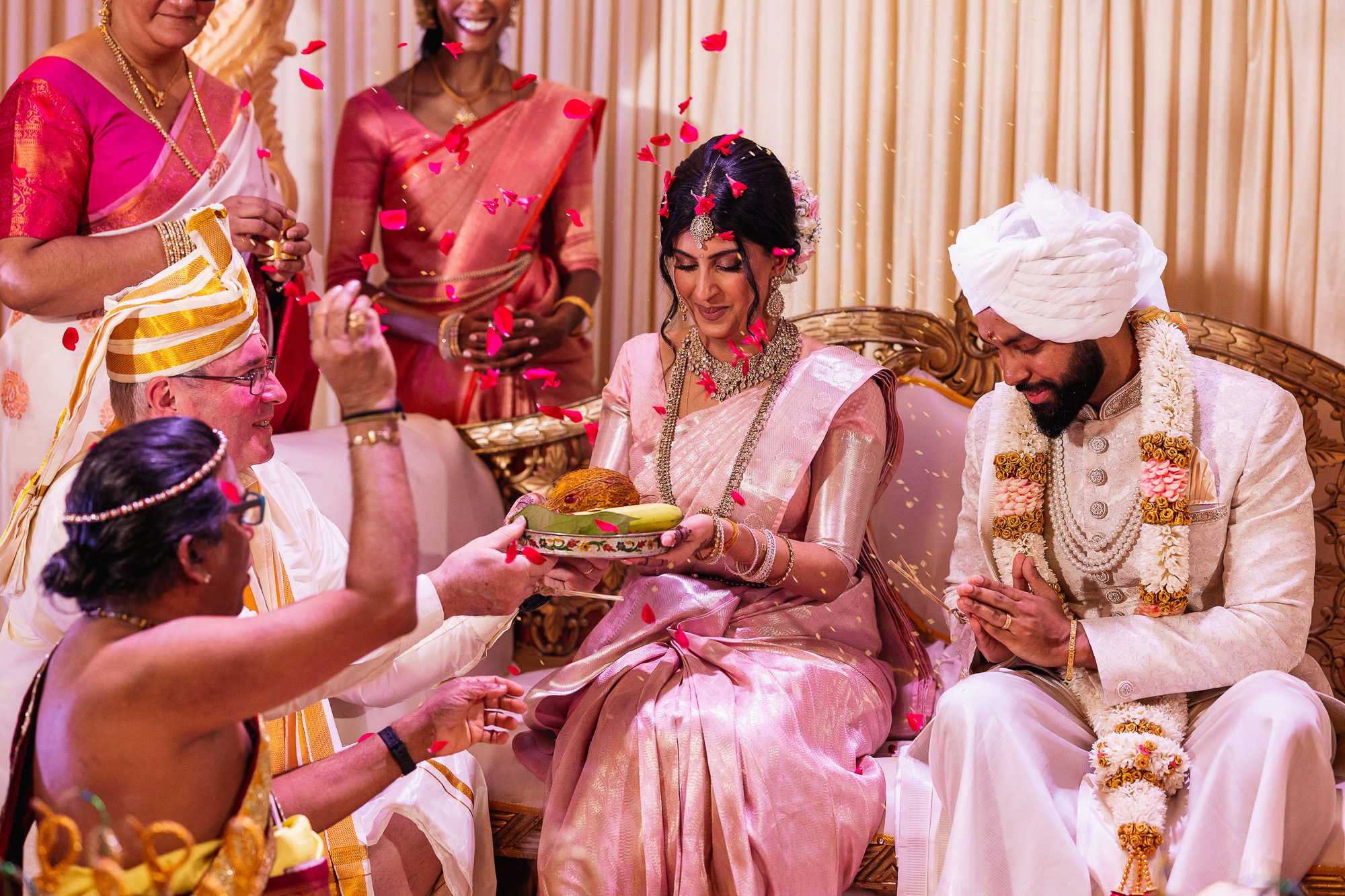 Tamil Wedding, Tamil Wedding Photographer, Stockley Park, Religious ceremony, bride arrival