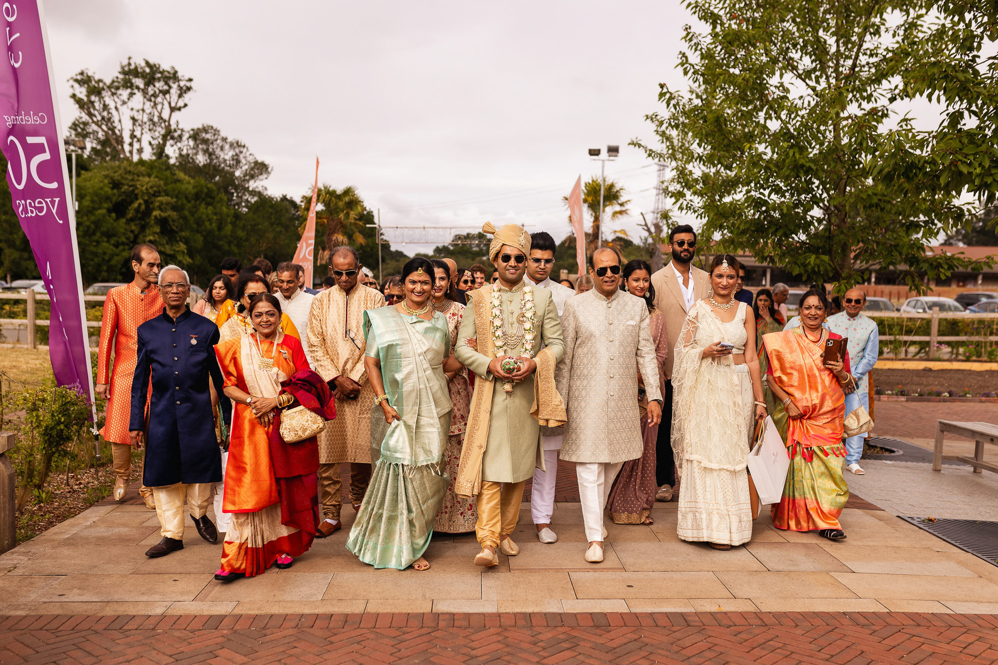 Bhaktivedanta Manor, Hindu Wedding, Sri Krishna Haveli, Watford, London, grooms arrival