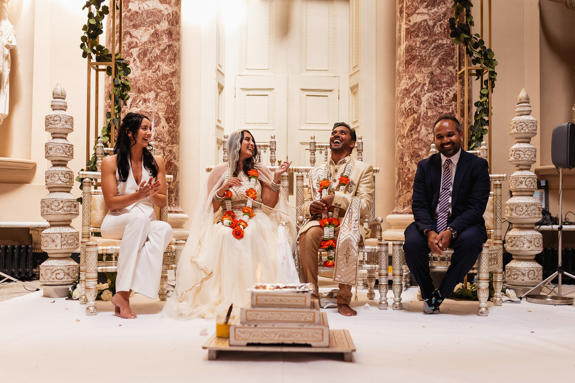Stowe House, Civil Ceremony, Hindu Wedding, Multicultural Wedding Photographer, The Marble Hall