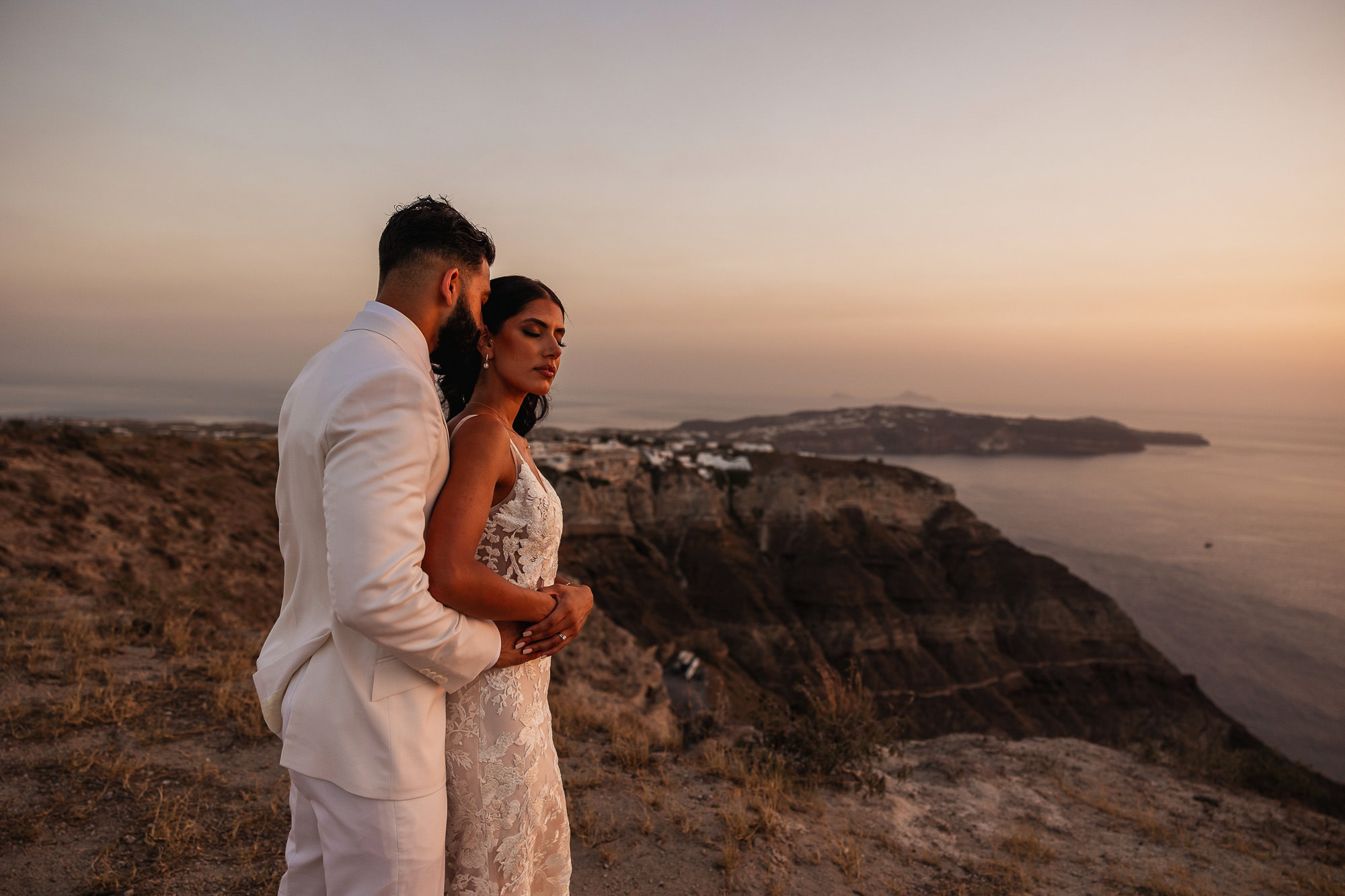 Destination Wedding, Santorini, Santorini Gem, Greece, sunset portraits