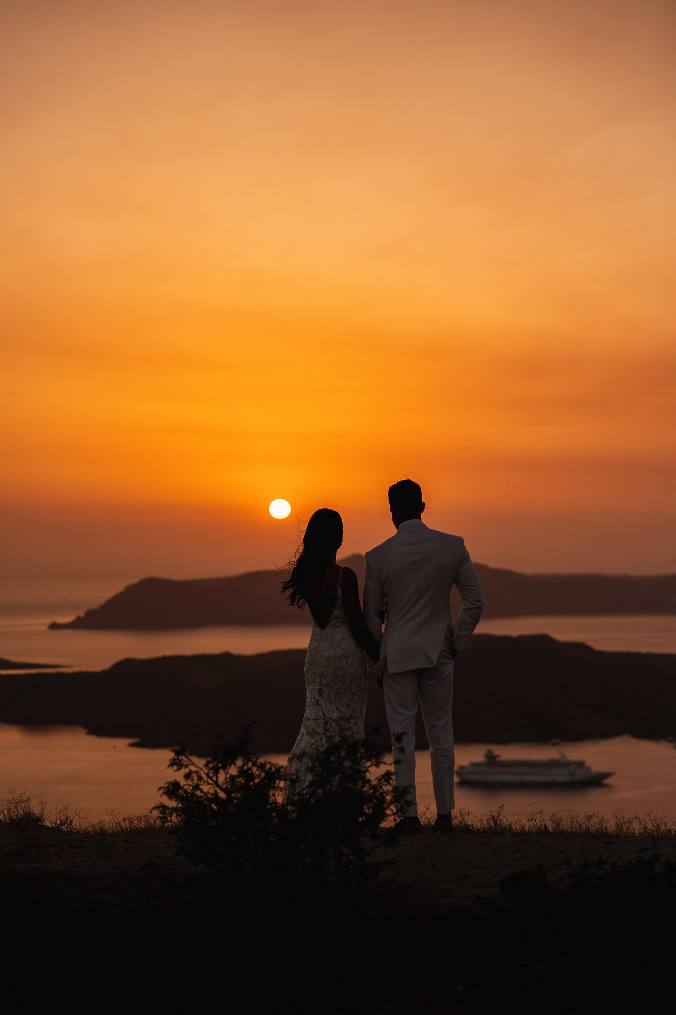 Destination Wedding, Santorini, Santorini Gem, Greece, sunset portraits