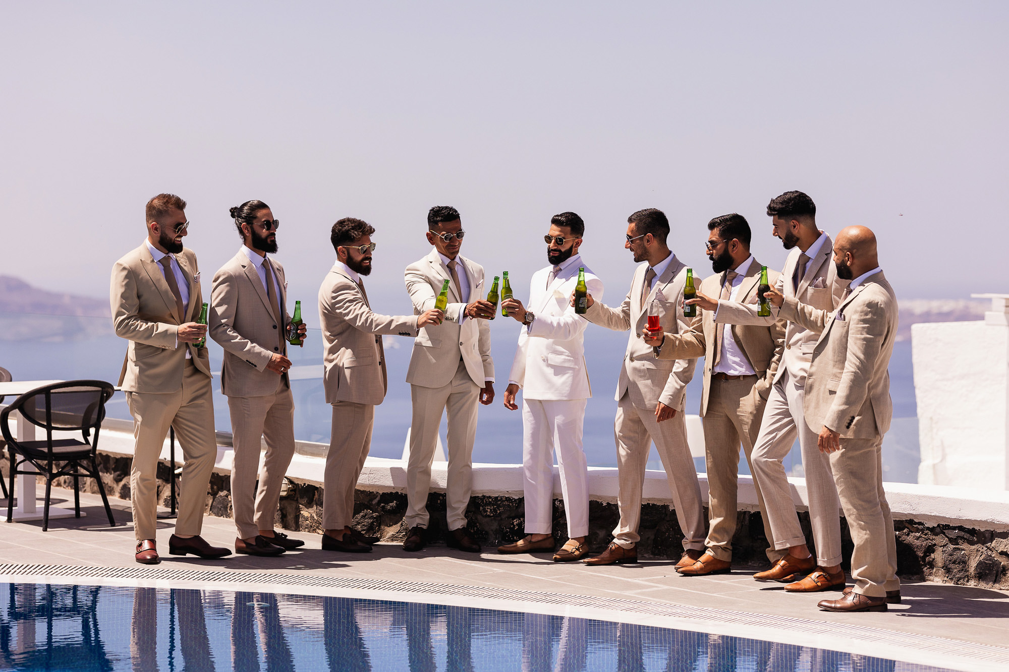 Destination Wedding Photographer, Santorini, Santorini Gem, Greece, groom getting ready