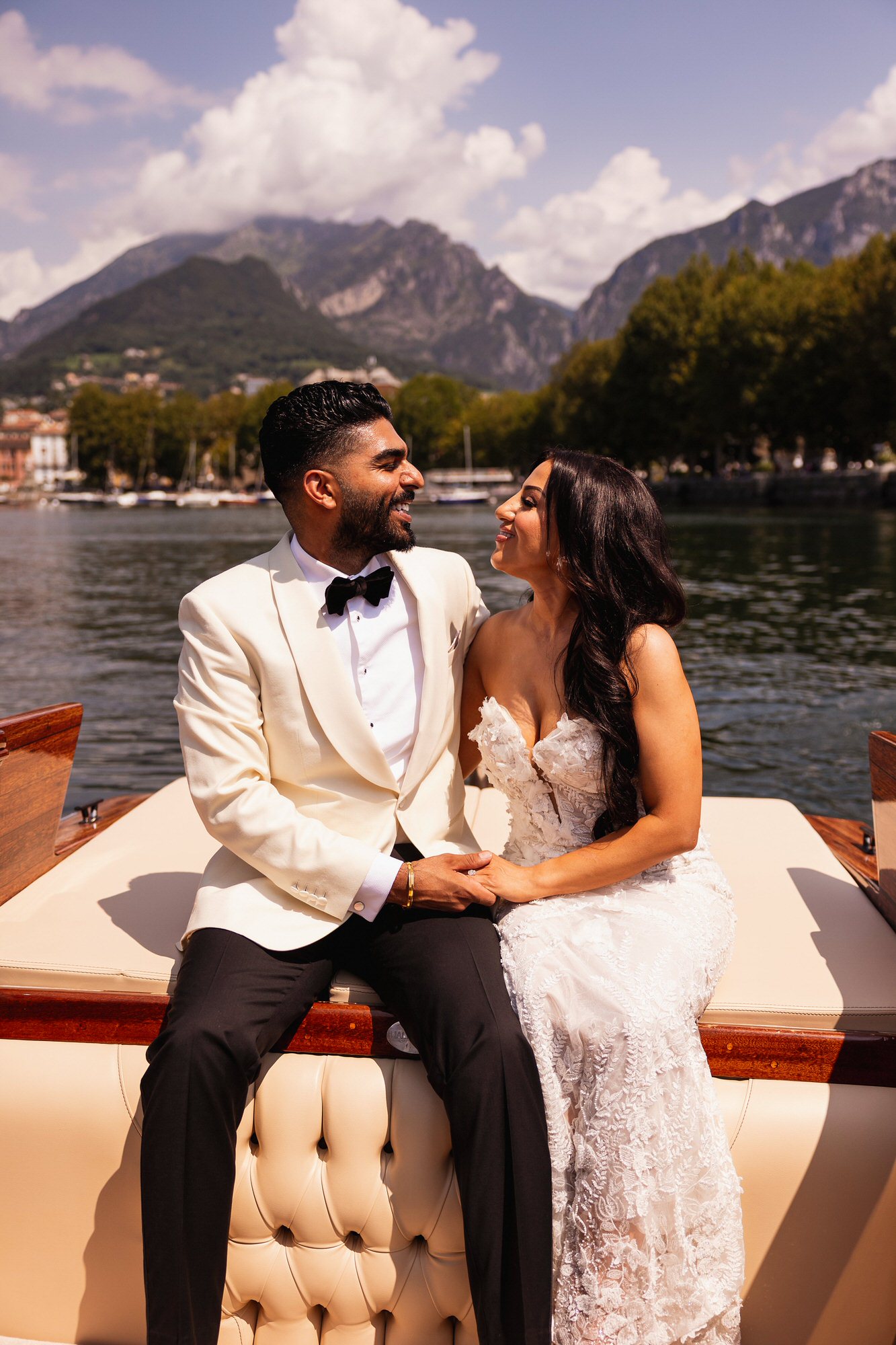 Lake Como, Italy, Destination Wedding Photographer, Luxury Wedding Photographer, Civil Ceremony, couples portraits, speed boat