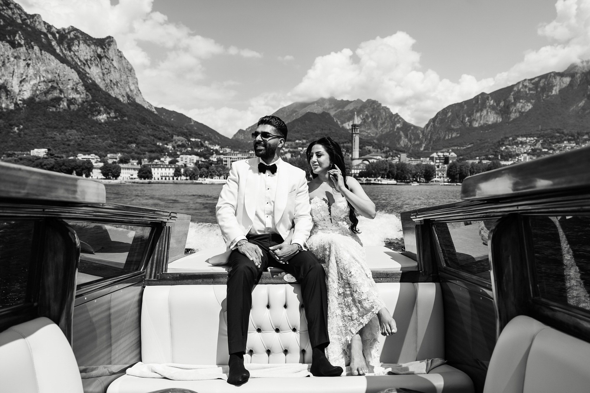 Lake Como, Italy, Destination Wedding Photographer, Luxury Wedding Photographer, Civil Ceremony, couples portraits, speed boat