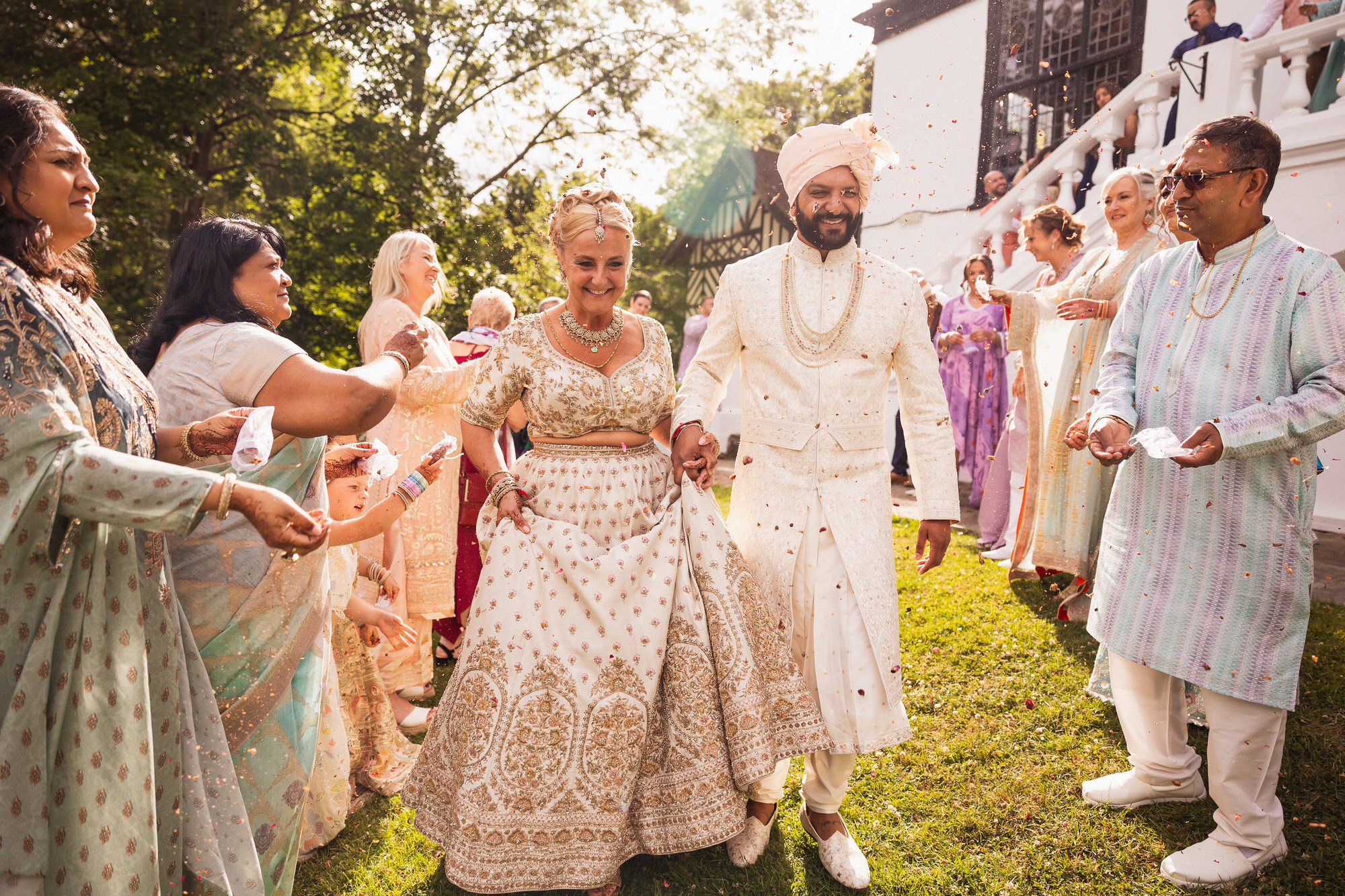 The Manor Elstree, Multicultural Wedding, Fusion Wedding, Hindu Wedding, Confetti