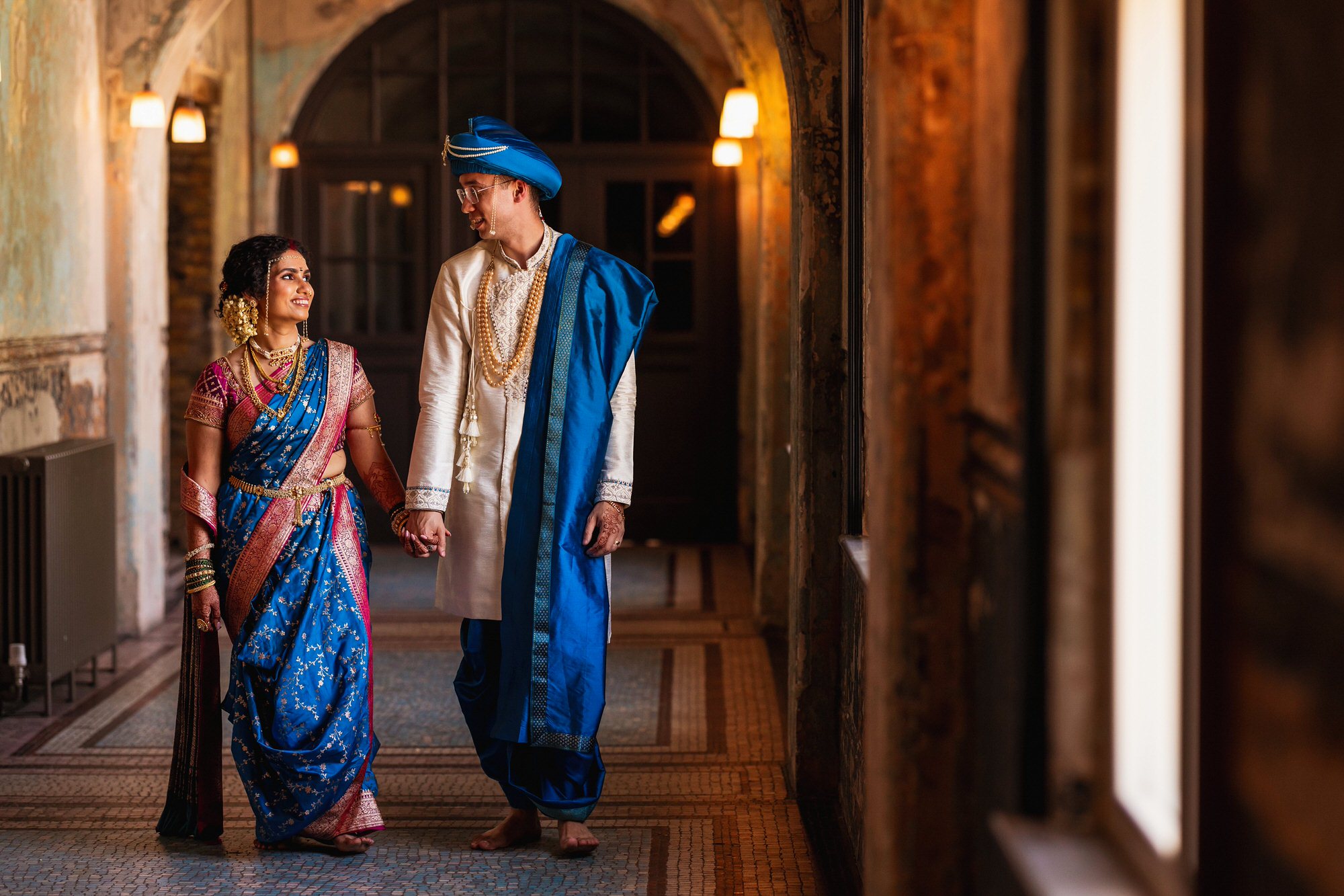Battersea Arts Centre, Hindu Wedding, Couples portraits